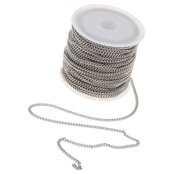 Cadena de Joyería Sunnimix Cadena de Colr Elegante 2.2mm de Acero Inoxidable