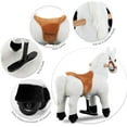 thumbnail image 6 of Uenjoy Kids Riding Horse for Kids Plush Ride ons Toy White, 6 of 8