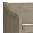 thumbnail image 4 of Connaught SOLID WOOD 42 inch Wide Traditional Entryway Storage Bench in Distressed Grey, 4 of 11