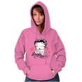thumbnail image 5 of Betty Boop Love Hearts Cute Hoodie Sweatshirt Women Brisco Brands 3X, 5 of 6