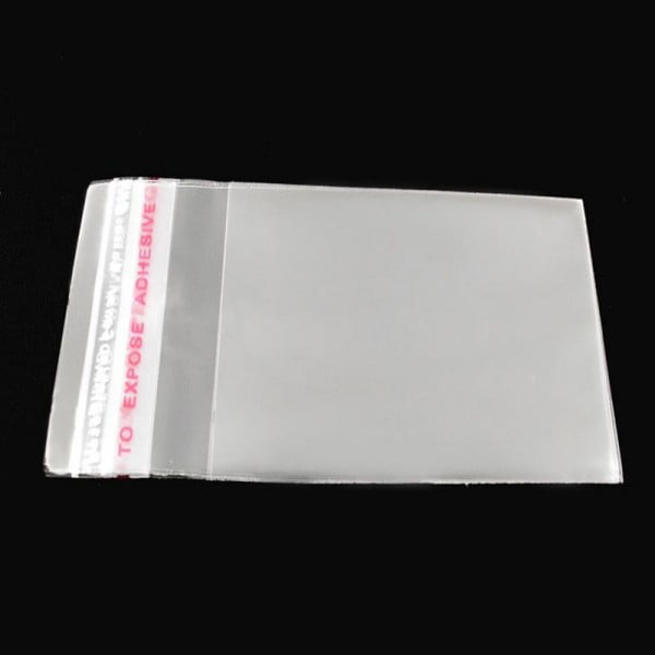 Wholesale W09 Clear Self Adhesive Seal Plastic Bags 10x4cm Usable Space 8x4cm