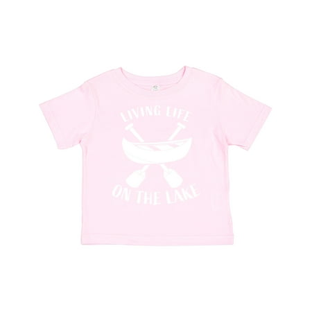 

Inktastic Living Life on the Lake Boys or Girls Toddler T-Shirt