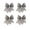 Dark Gray, variant on Christmas Bow Decoration, Christmas Tree Ornament, Plaid Gift Box Bow for Holiday Packaging, Polyester Material, Beige Khaki Dark Gray Colors, 13x10.5cm Size, Festive DIY Craft Accessory