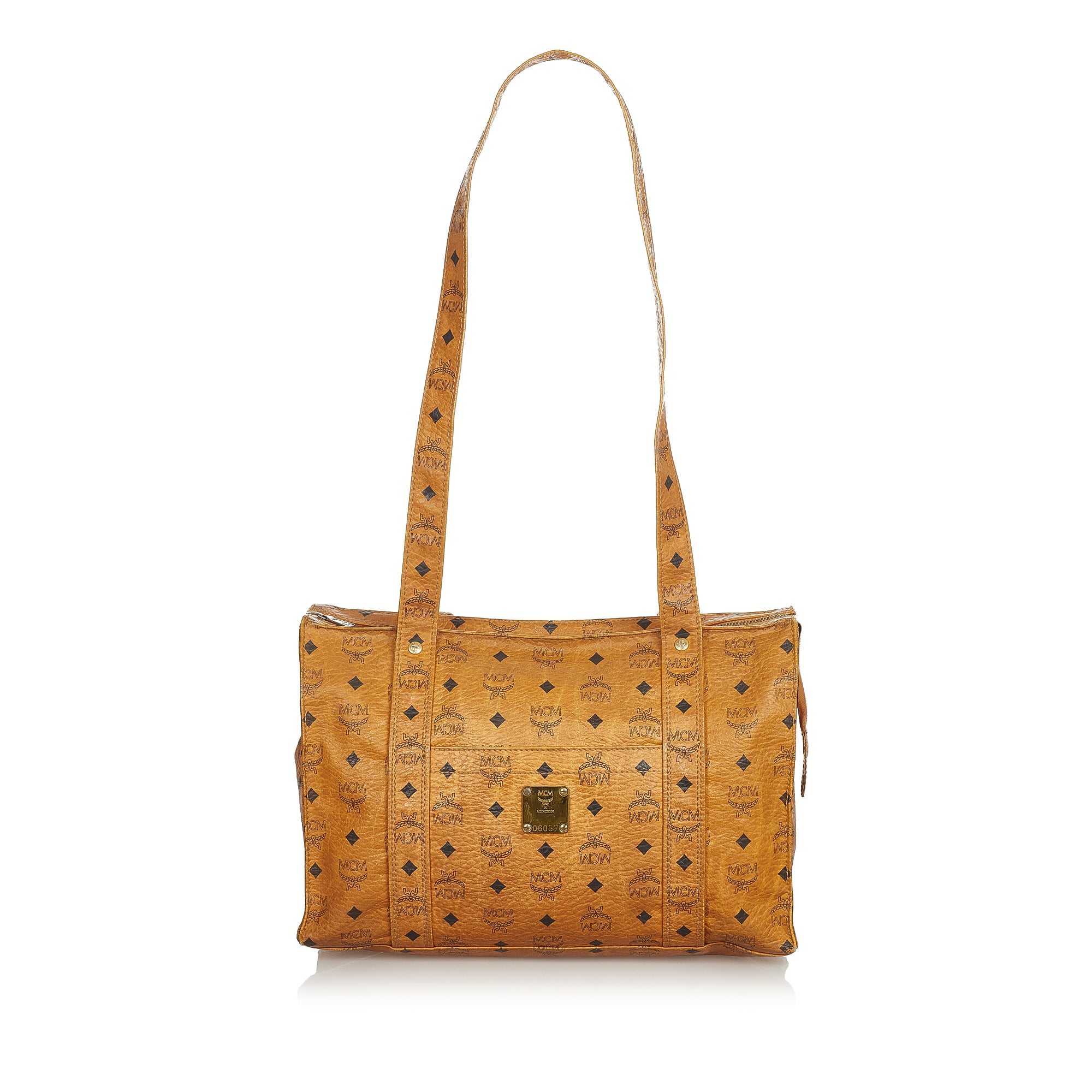 Buy MCM Visetos Tote Bag Brown Calf Leather at Ubuy Ethiopia