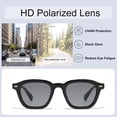 thumbnail image 3 of Whiteleopard Retro Oversized Square Sunglasses with UV400 Protection, Stylish Outdoor Eyewear for Driving and Vacation, 3 of 8