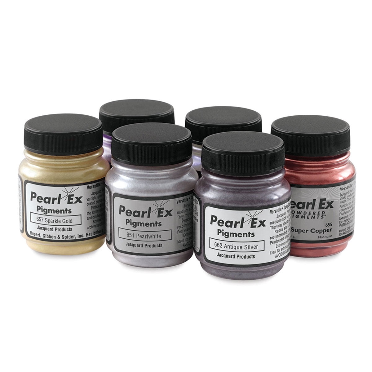 Jacquard Pearl Ex Mica Pigment Set, 6-Colors