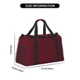 thumbnail image 3 of Balery Maroon Bolsa de Gimnasio para Mujeres, Bolsa de Viaje con Bolsillo Húmedo, Bolsa de Fin de Semana para Mujeres, Bolsa de Viaje Resistente al Agua, 3 of 7