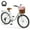 Ivory, variant on 24/26 Inch Cruiser Bike for Women, 7 Speed Step-Through Bicycle with Basket, Rear Rack & Lock, Retro City Bike for Adults