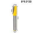 thumbnail image 1 of 8mm Shank Bottom Wood Cleaning Bit Straight Router Bit Woodwork Milling Cutter, 1 of 5