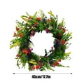 thumbnail image 2 of Texas Style Summer Wreath For Front Door Featuring Realistic Dried Botanicals And Preserved Ranunculus Greenery Decoration, 2 of 7