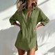thumbnail image 1 of Neewe Womens Button Down Shirts Cotton Blend Dressy Shirts Long Sleeve Work Blouses Collared Tops Tunics with Pocket, 1 of 6