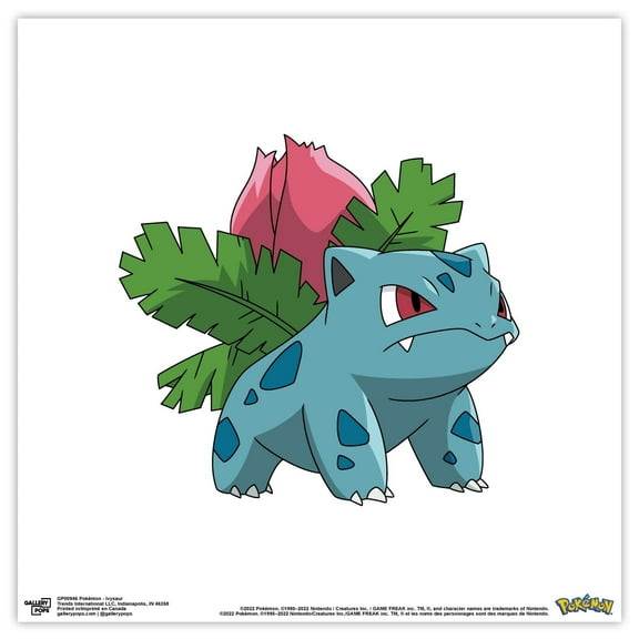 Gallery Pops Pokemon - Ivysaur Wall Art, Unframed Version, 12" x 12"