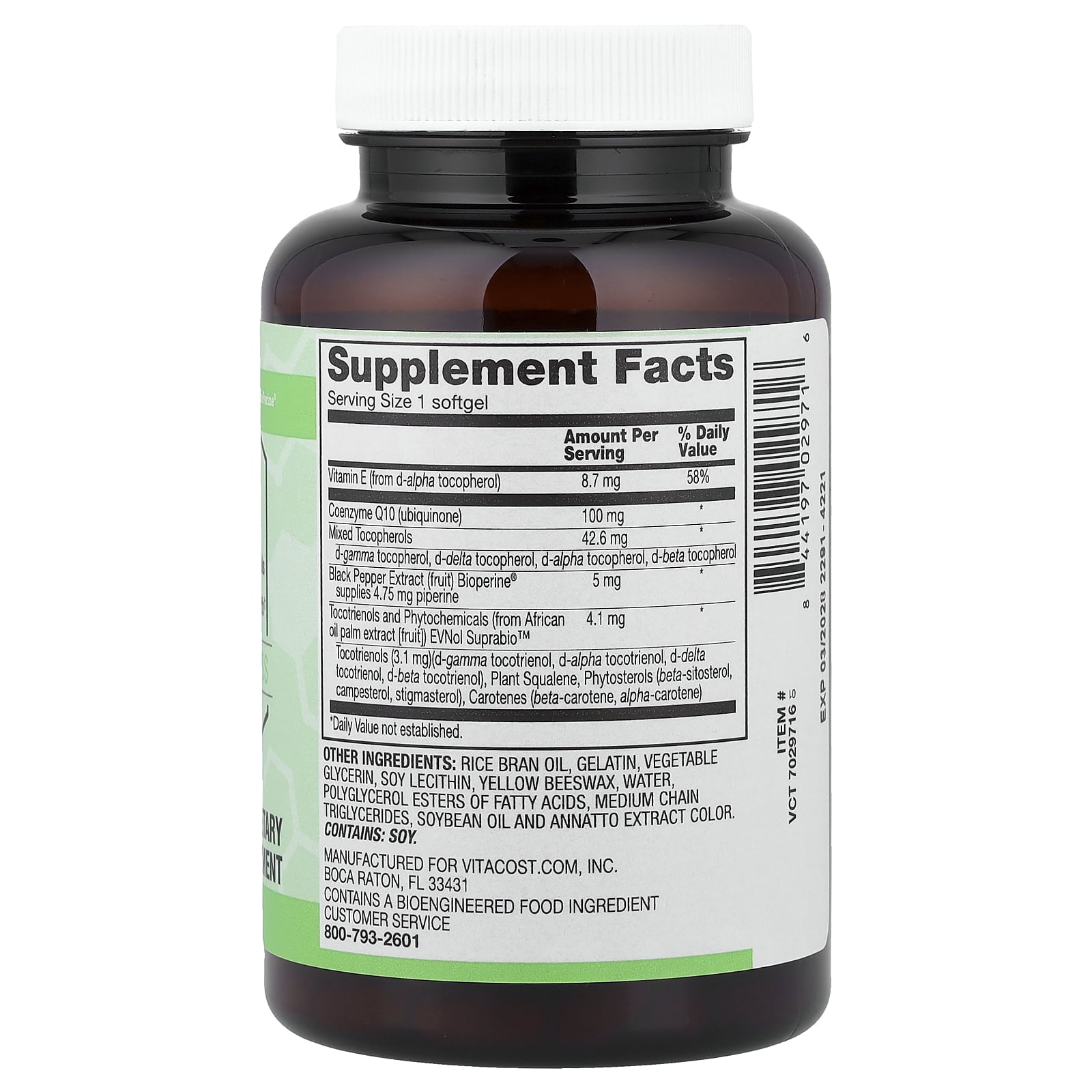 Vitacost Synergy®, ToCoQ10®, 120 Softgels