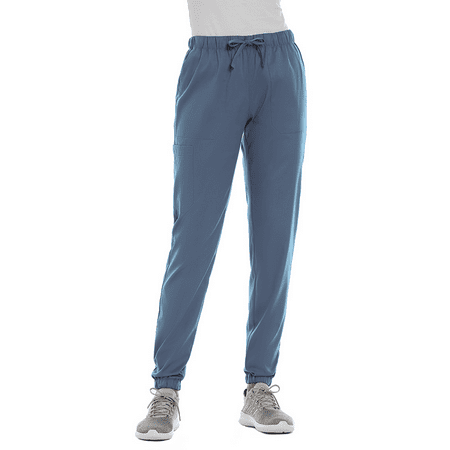 

Elements Women s EL9315 Full Elastic Waistband Jogger Scrub Pant Ceil Blue Small