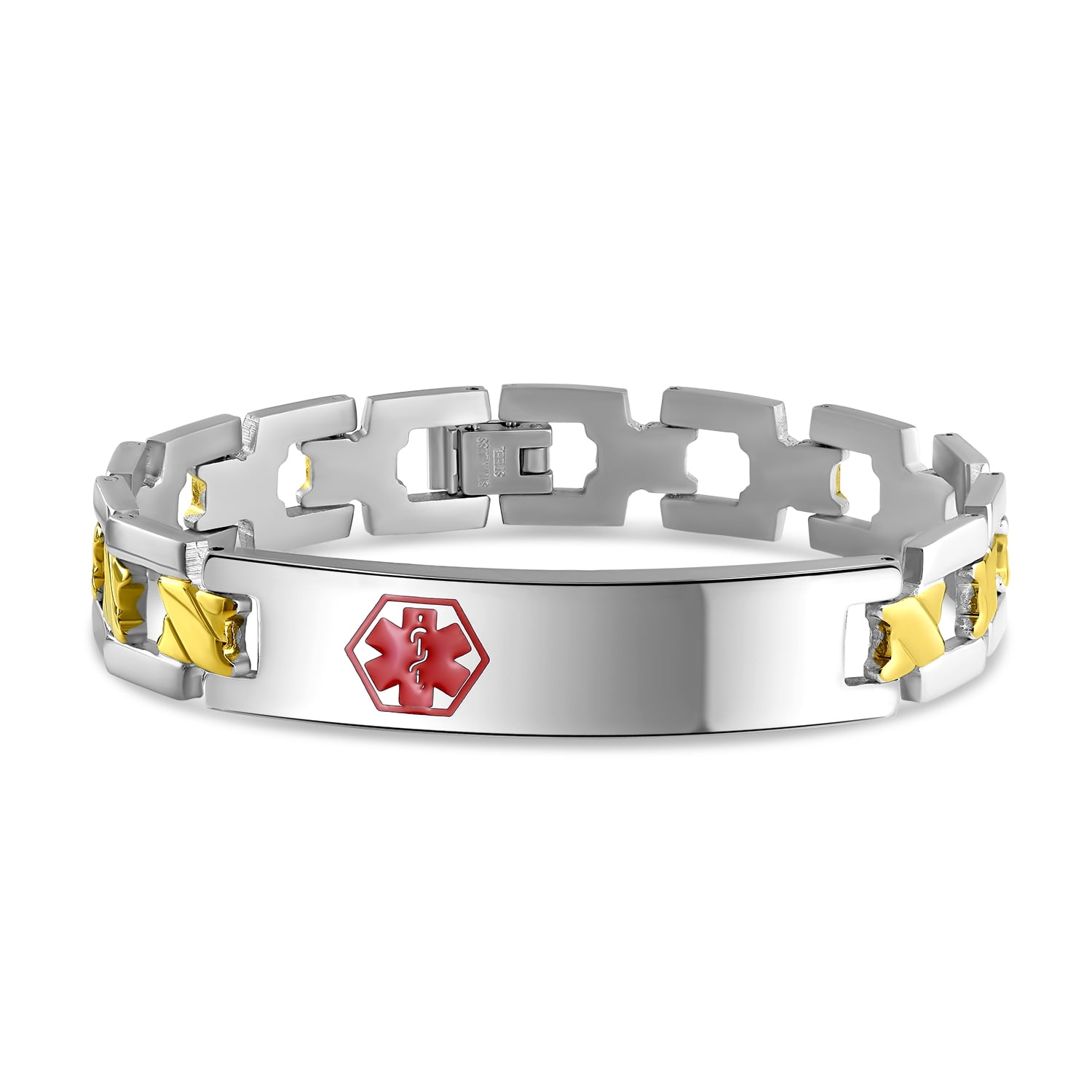 Customized Blank Identification Doctors Medical Alert ID Cross U Link