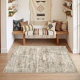 thumbnail image 3 of Roxstand Washable Rugs 3x5, Vintage Distressed Small Area Rugs for Kitchen Floor Entryway, Non Slip Accent Door Mat (3'x5', Brown), 3 of 9