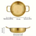 thumbnail image 3 of 1pc Stainless Steel Golden Ramen Pot,Hot Pot,Soup Pot,Crayfish Seafood Kitchen Cookware,Kitchenware,Restaurant Supplies, 3 of 4