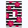 thumbnail image 2 of Metal Light Switch Plate Outlet Cover (Flower Stripe - Single Toggle), 2 of 2