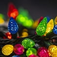 thumbnail image 6 of Christmas Lights Indoor Outdoor, 50 LED 17ft C6 String Lights with 8 Modes, Christmas Decorations for Xmas Tree Yard Wedding Holiday Home Decor (Multicolor), 6 of 8