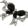 thumbnail image 4 of Rhinestone Sweater  Clip Scarf Shirt Collar Black, 4 of 8
