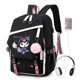thumbnail image 1 of Melody Kuromi-mochila de Cosplay para hombre y mujer, morral grande con carga USB para ordenador portátil, mochila escolar de viaje para ocio gym unisex, 1 of 2