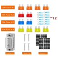 thumbnail image 1 of Portafusibles para automóvil, caja de fusibles positiva y negativa de 6 vías con divisor de potencia enchufable con luz LED, 1 of 5