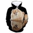 thumbnail image 5 of Sudadera con capucha de perro Pomerania con estampado 3D para hombre y mujer, sudadera con capucha con gráficos de animales, sudaderas de manga larga a la moda, ropa para niños, 5 of 5