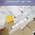 thumbnail image 3 of Raindrops  2 Pcs Engineer Rolling Parallel Ruler Inches Student Transparent, 3 of 8