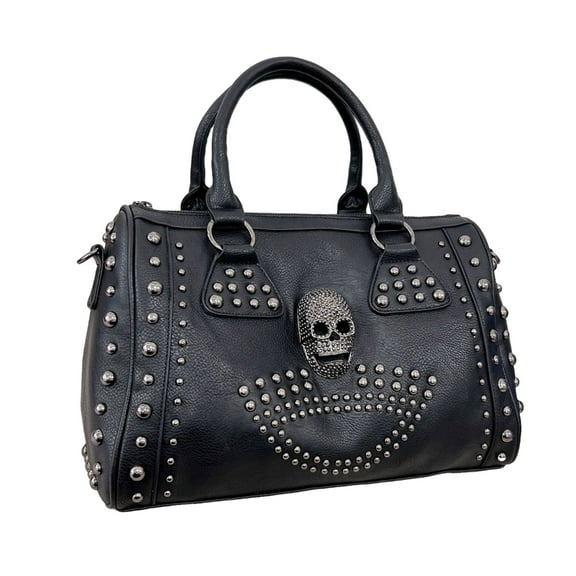 Yokua Crossbody Bags Skull Punk Bag Versatile Rivet Messenger Bag Large Capacity Bag