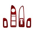 thumbnail image 2 of 6Pcs Red Carbon Fiber Door Control Panel Cover Trim for Chrysler 200 2011-2014, 2 of 4