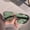 Transparent green, variant on Large Frame Round Face Sunglasses for Sporty, Casual, and Retro Styles - Resin Lens and Plastic Metal Frame