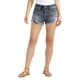 thumbnail image 1 of Pantalones cortos Silver Jeans Co. Boyfriend Mid Rise para mujer, talla 24, azul, 1 of 1
