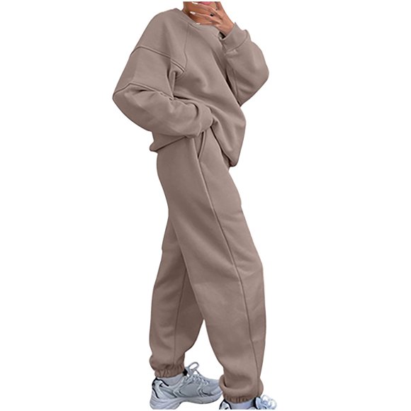 Timegard Lounge Sets for Women Sweatsuits 2 Piece Hoodies Sweatshirt Baggy Sweatpants Running Outfits