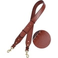 thumbnail image 2 of DONGTIAN Detachable Belt Adjustable Purse Strap Purse Straps Replacement Crossbody Guitar Straps for Handbags Silver Clasp Red Brown, 2 of 3