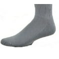 thumbnail image 2 of Sierra Socks Men’s Crew Cushioned Sole Smooth Toe - 3 Pairs, Gray, Size 10-13, 2 of 5
