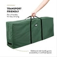 thumbnail image 4 of Premium Christmas Tree Storage Bag - Fits Up to 7.5 ft Tall Artificial Disassembled Trees, Durable Handles & Sleek Dual Zipper - Holiday Xmas Bag Made of Tear Proof 600D Oxford - 5 Year Warranty,, 4 of 7