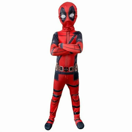 BHR Superhero Halloween Outfit Clothing Outfit for Kids Halloween Party Great Gift Outfit Jumpsuit Bodysuit Party Dress Up Performance Clothes Polyester Holiday Party Dress Up with Accessories