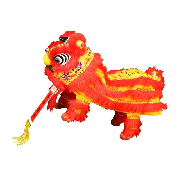 BELOVING Hand Puppet with Strings and Rod 2025 for Lion Dance Lovers Children Parties Yellow Red