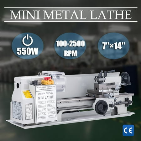 - Tek Motion Mini Metal Lathe Bed 550W with Heat-Treated Lathe Bed