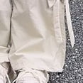 thumbnail image 5 of Ccpelsie Girls Wide Leg Sweatpants Drawstring High Waist Baggy Pants Cute Print Sweatpants with Pockets for Teen 5-14Y(Beige,15-16 Years), 5 of 8
