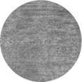 thumbnail image 1 of Ahgly Tapis Rond Contemporain Gris Lavable en Machine, 3 Pieds Rond, 1 of 7