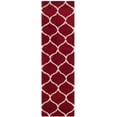 thumbnail image 6 of SAFAVIEH Hudson Arline Geometric Shag Runner Rug, Red/Ivory, 2'3" x 6', 6 of 8