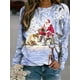 thumbnail image 1 of Sudadera con estampado de muñeco de nieve de Navidad para mujer, Jersey informal de manga larga con cuello redondo, talla grande, otoño e invierno, 2023, 1 of 5