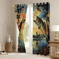 thumbnail image 3 of Feelyou Rustic Pike Fish Black Out Curtains, Vintage Lake House Curtains Pack of 2 (42x63 Each), Teens Kids Adult Bedroom Curtains, Window Curtains Decor, 3 of 6