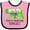 Pink and Black, variant on Inktastic Smoky Mountains, Tennessee Mountains and Bear Shape Boys or Girls Baby Bib
