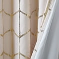 thumbnail image 6 of Intelligent Design Raina Total Blackout Metallic Print Grommet Top Curtain Panel, 6 of 6