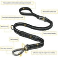 thumbnail image 3 of KABB Heavy Duty 6' Nylon Shock Absorbing Dog Leash, Black, 3 of 8