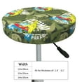 thumbnail image 4 of Vsdgher Surfing Dinosaur Print Stool Covers Round,Stretch Round Stool Covers Washable Stool Cushion Slipcover Elastic Chair Covers for 12-14 Inch Chair, 4 of 7