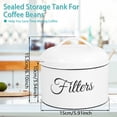 thumbnail image 5 of Gpoty Coffee Filter Holder with Lid and Top Handle,Stainless Steel Round Basket Coffee Filter Storage Container Vintage Coffee Filter Organizer Rustic Coffee Filter Jar Container,6.1x6x4 in, 5 of 9
