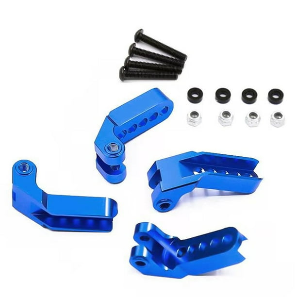 Bewildely 1 Juego de suspensión RC, componentes ajustables para vehículos, suministros para automóviles, amortiguadores profesionales, Kits de construcción modelo Azul